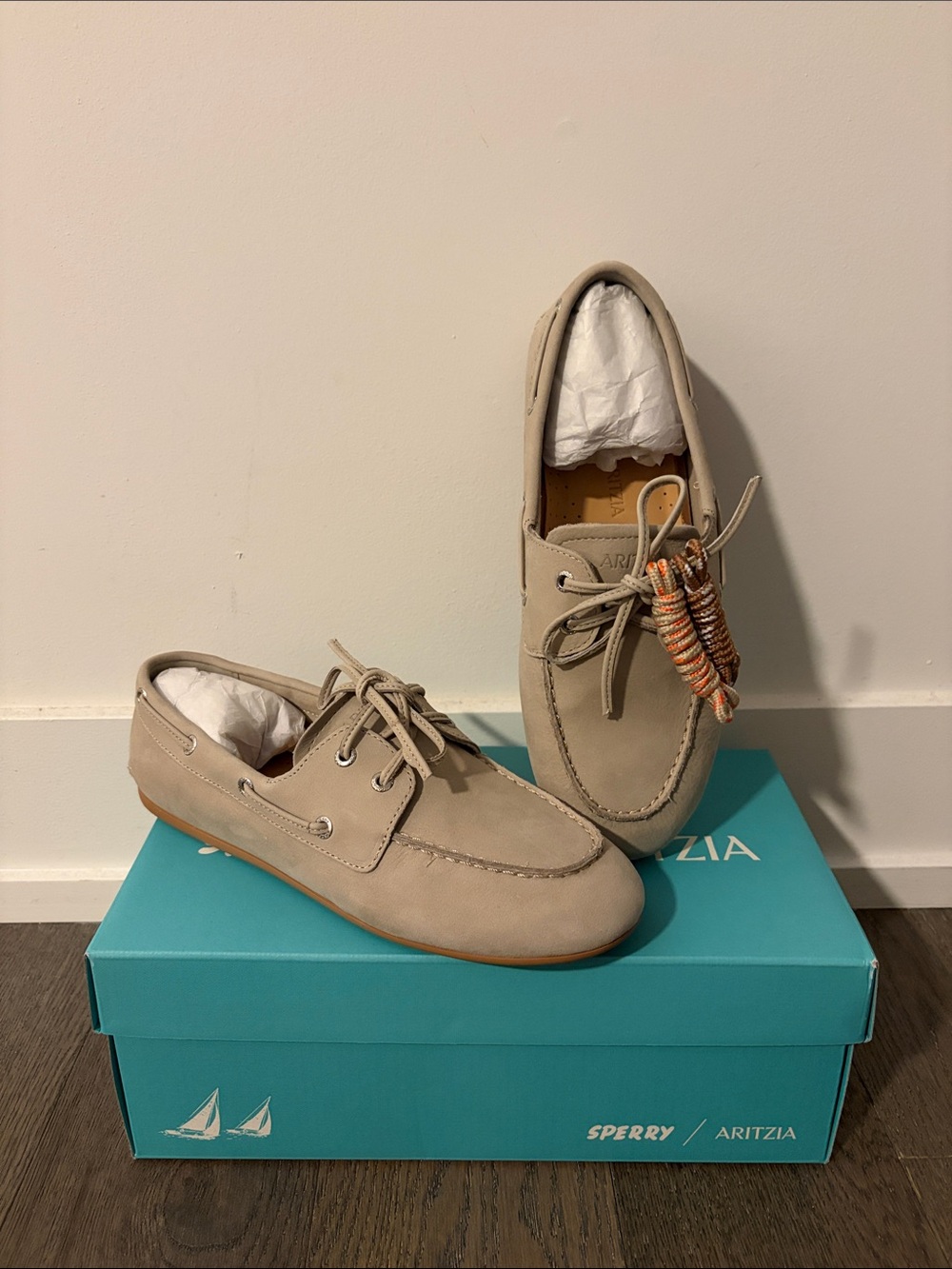 Aritzia x Sperry Slim Boat Shoe - Mainstay Beige